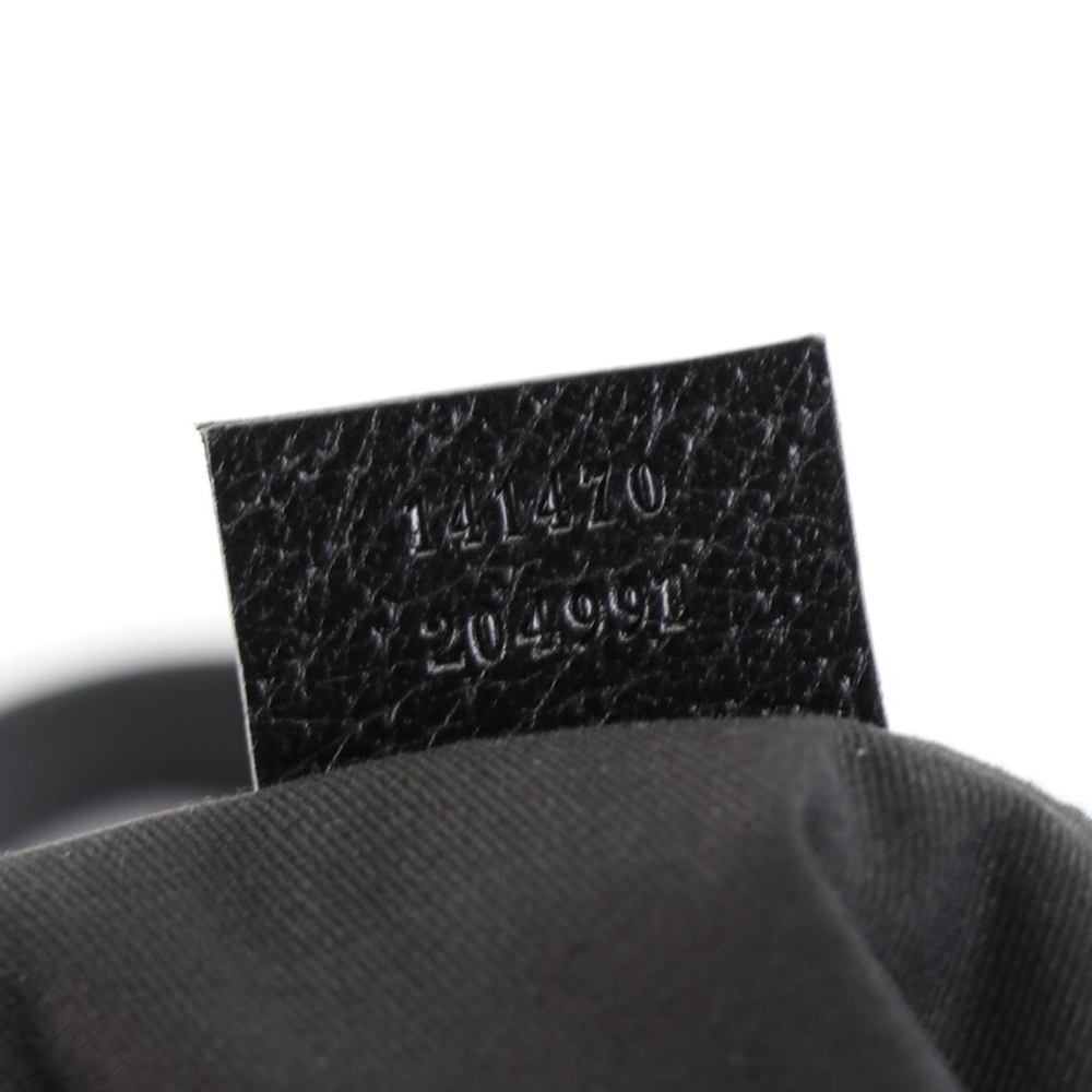 Authentic Gucci GG Black Canvas Abbey Zip Tote Shoulder Gold Hardware Bag - Picture 4 of 16